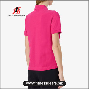 เสื้อโปโลผู้หญิงสีพื้น แขนสั้น ผ้าถัก สไตล์ลำลอง ความยาวปกติ เสื้อสีพื้นสำหรับผู้หญิง - Product Image 2