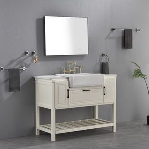 Specchio da Bagno Moderno LED Retroilluminato 32x24 Pollici con Cornice in Metallo, Montaggio a Parete, Pulsante Smart Touch, Funzione Antiappannamento e Memoria - Product Image 1