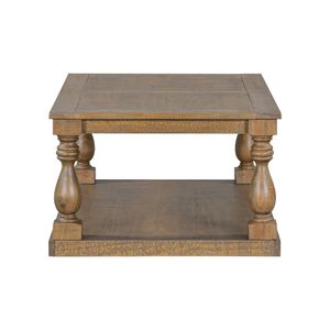 U_STYLE Vintage impiallacciatura di pino tavolino con artistico vaso a colonna fascino di lusso per soggiorno e studio - Product Image 5