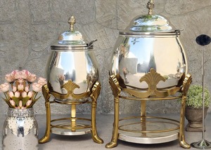 Durable Round Chafing Dish <b>Buffet</b> Set Food <b>Warmer</b> for Party Hotel And Catering At Best Price - Product Image 2