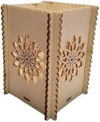 Decorative Wooden Pen Holder Stand Laser Cut <b>Desk</b> Organizer for Office <b>Study</b> Table - Product Image 2