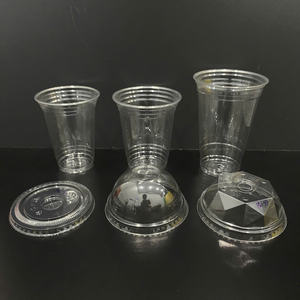 Gobelets jetables en plastique PET transparents de 12 oz, très demandés, avec couvercle, pour boissons froides, café glacé, latte, jus, smoothie, à emporter - Product Image 1