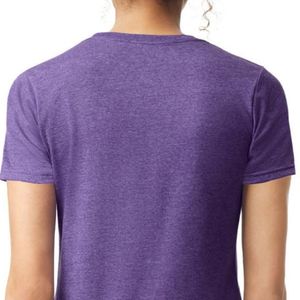 Camiseta de Algodón para Mujer, Manga Corta, Cuello Redondo, Informal, Básica, Suave, Transpirable, Cómoda, Ropa de Moda para el Día a Día, Venta al Por Mayor - Product Image 4