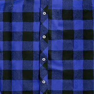 Men Plaid Flannel <b>Shirt</b> Long Sleeve Knitted Cotton Casual Workwear <b>Motorcycle</b> Riding Outerwear - Product Image 4