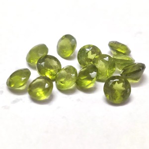 Vesuvianita Natural Idocrasa, Corte Redondo de 5mm, Gema Verde Facetada Circular, Fabricante y Proveedor - Product Image 2