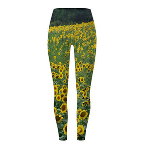 ชุดออกกำลังกายลดราคา ดีไซน์ใหม่ กางเกงเลกกิ้งสีตามสั่งแบบซับลิเมชั่น และกางเกงโยคะพิมพ์ลายซับลิเมชั่นสำหรับผู้หญิง - Product Image 4