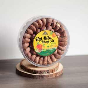 Prix de gros Noix de cajou grillées non décortiquées bio premium du Vietnam W180, saveur beurrée et salée, boîte cadeau 500g, marque Dong Phu, exportation - Product Image 1