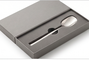 Cuillère minimaliste en acier inoxydable avec finition polie miroir pour la table à manger, la cuisine et l'hôtellerie - Product Image 3