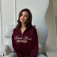Sweat-shirt à capuche en polaire uni pour femme, personnalisé, écologique, respirant, anti-plis, 300g, manches longues, décontracté, automne-hiver