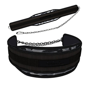 Soft Breathable Neoprene Dip <b>Belt</b> Gym Accessories Workout Training <b>Belt</b> Compression Waist Support With Nylon Chain For <b>Exercise</b> - Product Image 1