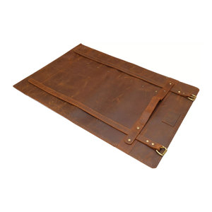 Bolsa Portacuchillos de Cuero Genuino Personalizable al por Mayor, Estuche para Cuchillos de Chef con 15 Ranuras y Cinturón Desmontable, Soporte de Cuero Vacuno para Cuchillos de Chef - Product Image 3
