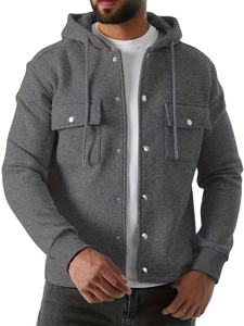 เสื้อสเวตเชิ้ตคอกลมผ้าเทอร์รี่บุซับในสำหรับผู้ชาย แขนยาว ไม่ยืด ไม่ยับ ซักเครื่องได้ ใส่ได้ทุกวัน สไตล์ลำลอง - Product Image 3