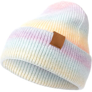 Bonnet d'hiver jacquard style urbain pour adultes, couleur unie, taille personnalisée, prix de gros, service OEM, en promotion - Product Image 3