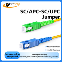 Kabel Patch Fiber Optik Single Mode YTOPTO OM4 LC LC 10Gbps 1m~100m LSZH DDM 5G POE Garansi 3 Tahun Jaringan Perusahaan/Data AI