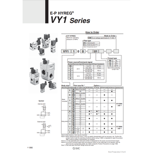 Modèle de régulateur de pression électro-pneumatique SMC Pneumatics VY1D00-00 - Product Image 2