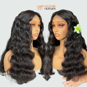 Azhair Vietnam Company Super Double Dessiné Océan Ondulé Bundle Trame Perruque Correspondant Dentelle Fermeture Ready-Made Extensions de Cheveux Humains - Product Image 6