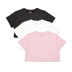 เสื้อครอปโอเวอร์ไซส์ผู้หญิง สไตล์ยุโรป ยอดนิยม ลำลอง ใส่สบาย ผ้าฝ้าย เสื้อยืดสตรีทแวร์ แฟชั่น ผู้ผลิตและจำหน่าย - Product Image 1