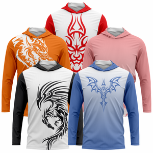 Sweat à capuche d'échauffement pour équipe, été, 100 % polyester, prêt pour la sublimation, coupe confortable, extensible et séchage rapide - Product Image 1