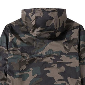 Veste coupe-vent en nylon et polyester camouflage, veste coupe-vent camouflage de qualité supérieure, veste coupe-vent camouflage décontractée - Product Image 5