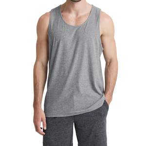 Camiseta de Yoga sin Mangas Personalizada al por Mayor para Hombre, Color Personalizado, Corte Ajustado, Secado Rápido, Transpirable, Camiseta de Verano OEM ODM - Product Image 2
