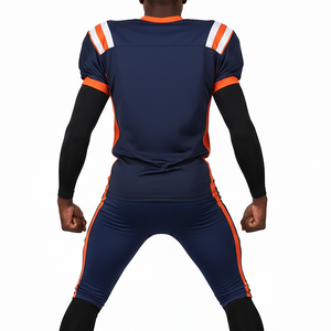 ชุดยูนิฟอร์มอเมริกันฟุตบอลคุณภาพสูงแบบสั่งพิมพ์ลายได้ สำหรับผู้ชาย แห้งเร็ว ระบายเหงื่อได้ดี คอวี - Product Image 3