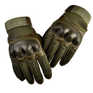 Guantes de Motocicleta de Cuero para Hombre, Pantalla Táctil, Logotipo Personalizado, Correa de Muñeca Ajustable, Transpirables, para Conducción y Carreras al Aire Libre - Product Image 4