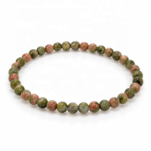 สร้อยข้อมือพลอยลาพิส ลาซูลีธรรมชาติขนาด 4 มม. ขายส่ง – สร้อยข้อมือลาพิส ลาซูลีสีน้ำเงินเข้มแบบยืดได้ ช้อปเลย - Product Image 2