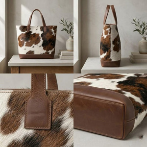 Sacs à main en cuir de vachette faits main en gros, sacs bandoulière en cuir à poils, fournisseur OEM, personnalisation de la marque, sacs d'exportation à prix abordable - Product Image 5