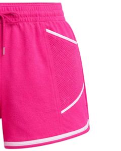 Shorts Deportivos Rosa Intenso para Mujer, Poliéster y Spandex, Transpirables, Cintura Elástica con Cordón, para Gimnasio, Running, Entrenamiento, Ropa Deportiva Casual - Product Image 6