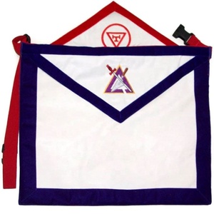 Tablier maçonnique réversible double face brodé écologique du Chapitre et du Conseil de l'Arche Royale - Product Image 1
