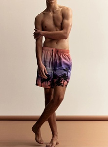 Pantalones cortos de verano unisex, nuevo diseño, malla de doble capa, pantalones cortos de playa transpirables de secado rápido, acolchado cómodo, pantalones cortos de sublimación para hombres - Product Image 2