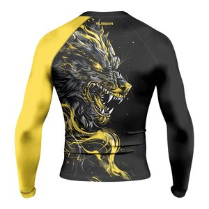 OEM Wholesale Custom Unisex Rashguard UPF 50 UV Protection Sublimation Anti Odor Slim Fit Polyester Factory Made OEM Wholesale - Product Image 5