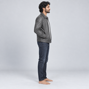 Veste en cuir tendance pour homme, conçue pour un style décontracté, avec un matériau résistant, une doublure intérieure douce et une coupe moderne, confortable et élégante. - Product Image 6