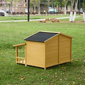 Cuccia per Cani Impermeabile in Legno per Esterni e Interni, Stile Casetta in Legno, per Cani di Taglia Media, Cucce e Mobili per Animali Domestici - Product Image 4