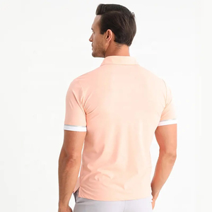 Polo brodé personnalisé pour homme en coton respirant, vêtement décontracté léger, t-shirt décontracté en coton respirant - Product Image 5