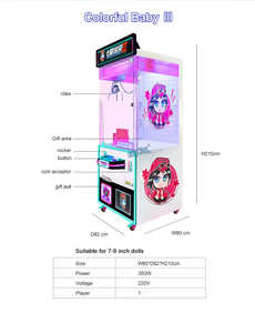 Doll Catcher Colourful Baby Coin Operated Prize Redemption Arcade <b>Machine</b> Commercial <b>Amusement</b> Equipment for Gaming Zone - Product Image 6