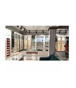 Luxury Optical <b>Display</b> Furniture Spectacle Frame <b>Wall</b> Rack LED Shelving Optical Store <b>Display</b> Units Modern Retail Setup - Product Image 3