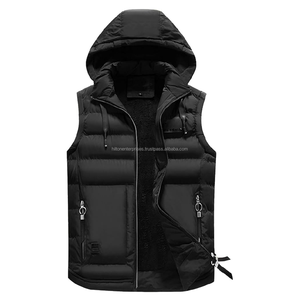Veste Gilet rembourrée sans manches multicolore abordable Vêtements d'hiver de haute qualité - Product Image 3