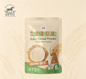 Cereal de Arroz Integral de Alta Calidad para Bebés, Polvo Sedoso y Cremoso, Mezcla Nutritiva Instantánea de Arroz Integral, Bolsa de 500G - Product Image 1
