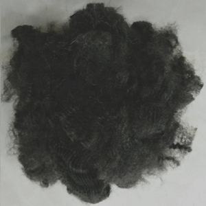 Vikohasan 7D/15D SD GRS, retardante de llama, fibra sintética negra, Material de relleno de hormigón giratorio, grapa de poliéster reciclado sólido - Product Image 5