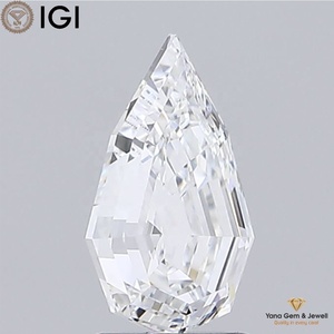 Choix brillant pour pendentif personnalisé, diamant de laboratoire CVD de 2,00 carats, taille poire, certificat IGI, clarté VVS2, couleur E - Product Image 3