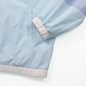 Ensemble 2 pièces long pour femme en satin bleu clair, haut à manches courtes décontracté, uni, respirant, coupe régulière, sans col, avec poches, 100% satin - Product Image 6