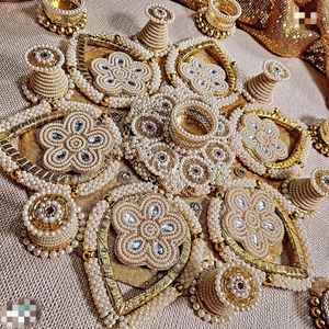 Portavelas Tradicional de Madera con Diseño de Loto, Hecho a Mano, para Diwali, Actividades Religiosas, Navidad, Auténtica y Hermosa Artesanía - Product Image 4