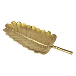 Plateau décoratif moderne en aluminium plaqué or de forme irrégulière, pour bijoux, idéal pour la décoration de table de mariage ou de fête - Product Image 3