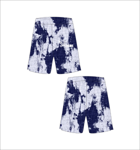 Shorts de bain décontractés bleus personnalisés à séchage rapide, style Bermuda - Product Image 1