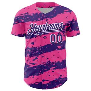 Camiseta de Béisbol Sublimada Personalizada, Transpirable, Cuello Redondo, Tirantes en T, Mangas Cortas, Secado Rápido, Ropa Deportiva para Equipos, Servicio OEM - Product Image 4