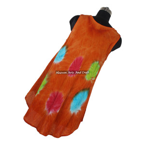 Robe Tie-Dye Bohème Gypsy en Tissu Rayonne de Haute Qualité, Couleurs Tendance 2026, Prête à Porter, Pas Chère - Product Image 6
