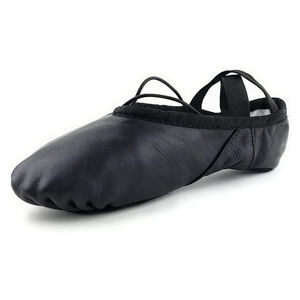 Zapatos de Baile de Jazz, Ballet y Gimnasia Latinos de Alta Calidad para Mujer, Parte Superior de Cuero Genuino, Forro de Algodón, Tacón Bajo, Suela Dividida, BOLD - Product Image 6