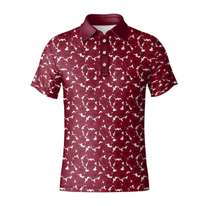 Camiseta Polo de Fabricación OEM, Poliéster y Elastano, Tejido de Punto, Estampada, Transpirable, Corte Ajustado para Hombre, Camiseta de Golf de Manga Corta, Sublimación Personalizada - Product Image 5