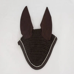 Wholesale Price Direct Factory Supplier Cheap Horse <b>Fly</b> Veil Horse Care Silent Crochet Ear <b>Net</b> Bonnet Horse Equipment - Product Image 4